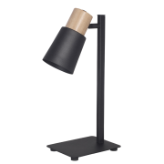 Velador Italia Con Detalle En Madera GU1O E27 LED