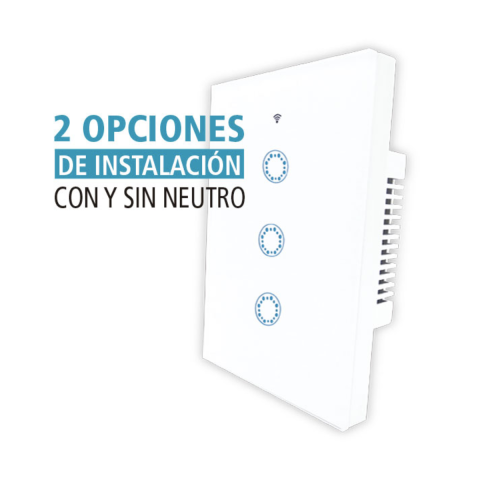 Interruptores Para Pared Smart Con Y Sin Neutro