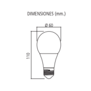 Lámpara Bulbo LED SMART - 5W - COLORES - WIFI